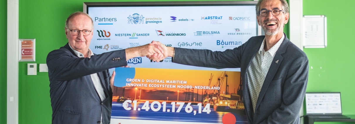 Cheque_Persmoment Groene Scheepsvaart_Conoship_Provincie Groningen