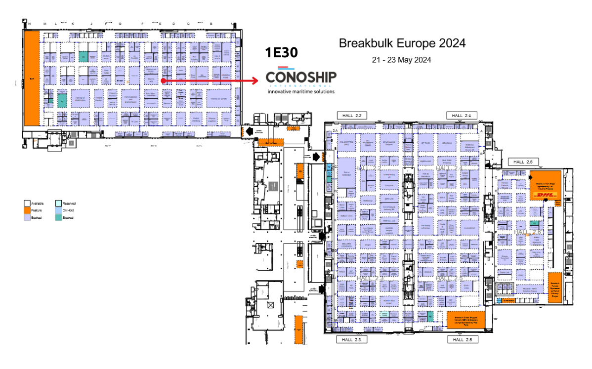 Conoship at 1E30 - Breakbulk Europe 2024