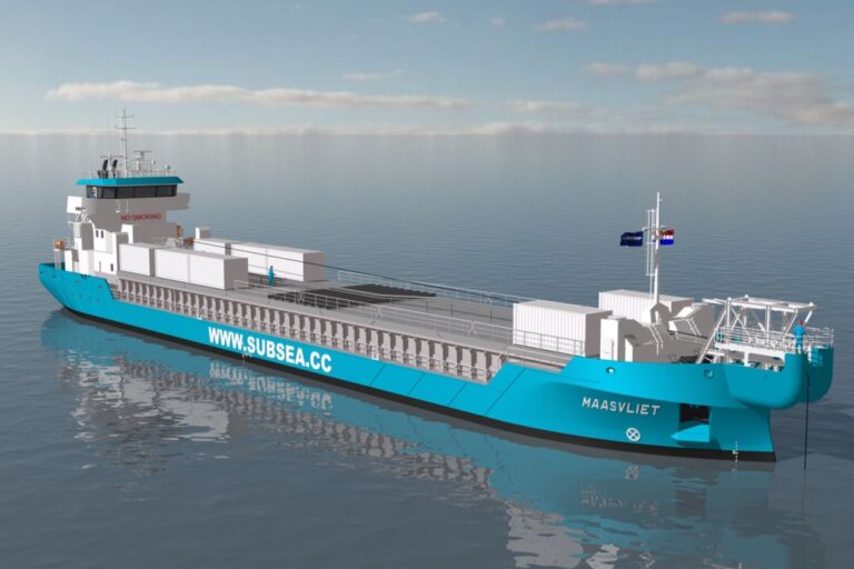 CIP 3800 cable recovery vessel maasvliet render image of the vessel