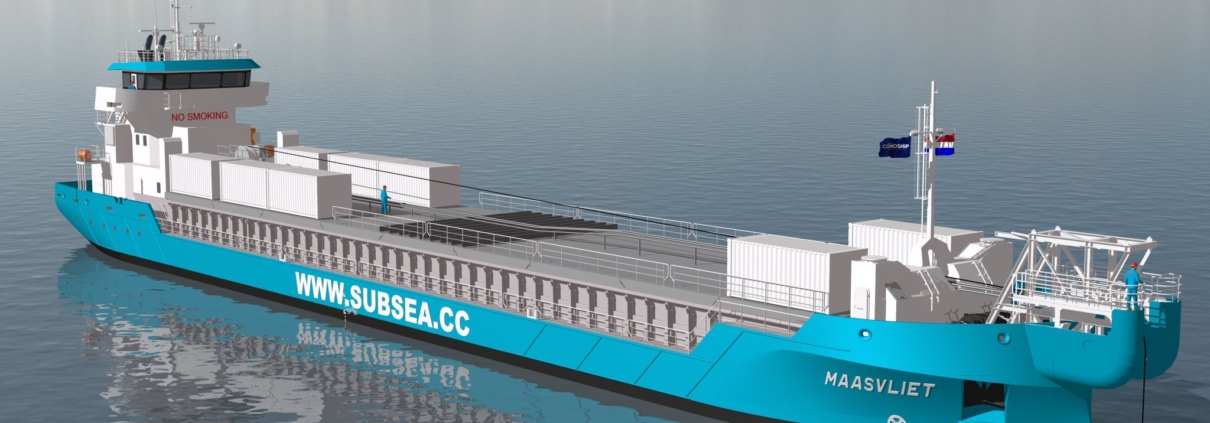 General cargo vessel converted into cable recovery vessel Maasvliet