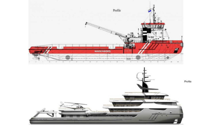 Refit Icebreaker to Superyacht ship design